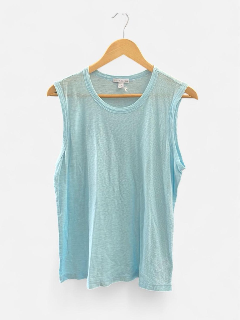 Nwot James Perse Pale Blue Slub Sleeveless Tank Top